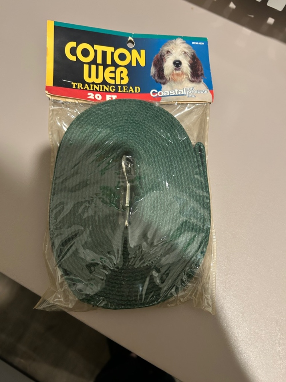 Amscan Dark Green Cotton Web Training Lead with Chrome Snap